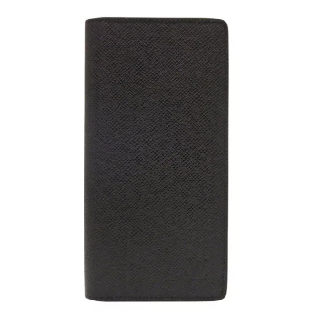 Louis Vuitton Portefeuille Plaza Taiga Noir Black long wallet black LV